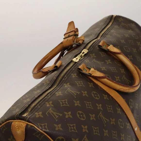LOUIS VUITTON Monogram Keepall 55 Boston Bag M41424 LV Auth 131763 - Picture 8 of 16